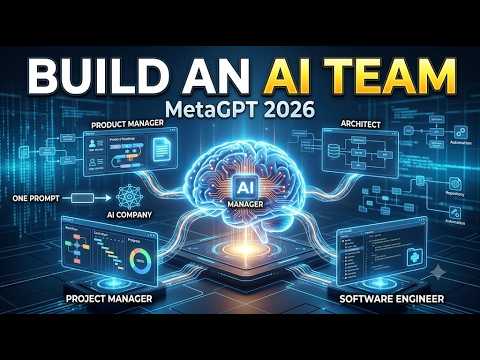 MetaGPT Tutorial for Beginners 2026 🔥 Build Your Own AI Software Team