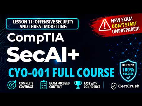 CompTIA SecAI+ (CY0-001) Full Course: Lesson 11 - Offensive Security & AI Threat Modeling