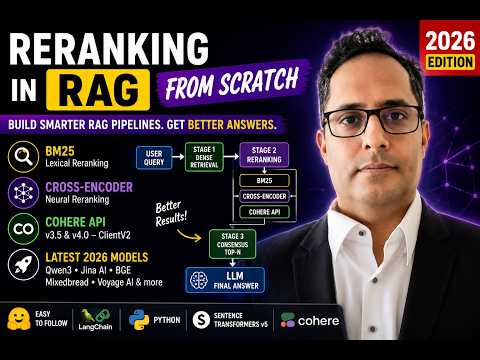 Reranking in RAG From Scratch (2026) | BM25 + CrossEncoder + Cohere + Qwen3 + Jina AI | Advanced RAG